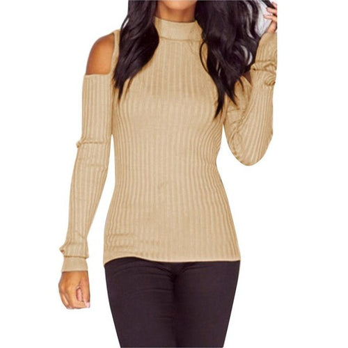 Knittwear Women Long Sleeve   Basic Knitted Pullover And Sweaters Slim Jumper Women Tops Sweater BL