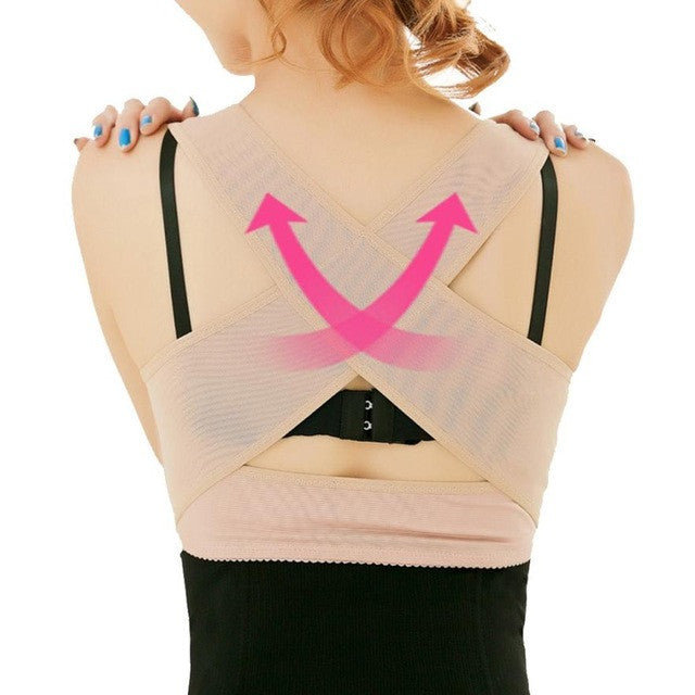 Women Chest Support Belt Band Posture Corrector Brace Body Sculpting Strap For Lady #1123 BL