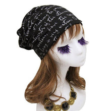 Women Cotton blend Letter Print Hip-Hop Hats For Female Beanie Hat Cap   Skullies Beanies Gorra BL