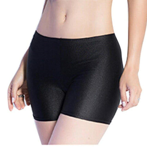 Women Safety Short Pants Spandex Women Flat Tiered Underwear Middle Waist Seamless Shorts Underpants Female BL