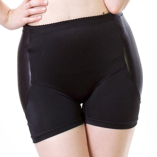Smaless Padded Panties Women Nylon Short Black Seamless Panties Hip Booster Fake Ass Butt Lift Women Underwear BL