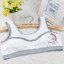 Lovely Bra Girls Underwear Cute Cotton Vest Children Padded Underclothes Cropped Tops Women Soutien Gorge BL