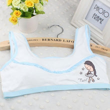 Lovely Bra Girls Underwear Cute Cotton Vest Children Padded Underclothes Cropped Tops Women Soutien Gorge BL