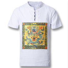 Men Cotton Linen Chinese Style Shirts Men's Casual Slim Fit Short Sleeved Shirt Camisa Hombre BL