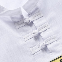Men Cotton Linen Chinese Style Shirts Men's Casual Slim Fit Short Sleeved Shirt Camisa Hombre BL