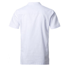 Men Cotton Linen Chinese Style Shirts Men's Casual Slim Fit Short Sleeved Shirt Camisa Hombre BL