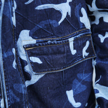 Men Denim Jeans Camouflage Jackets and Coats Cardigans Men's Casual Slim Fit Long Sleeved Denim Jackets Hombre BL