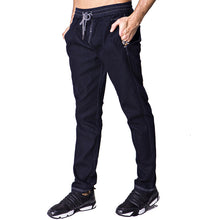 Men Denim Jeans Pencil Pants Trousers Harem Pants Men's Casual Slim Fit Drawstring Pants Sportswear Pant Hombre BL