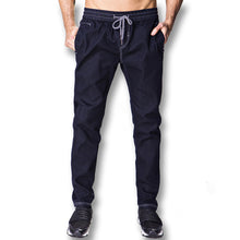 Men Denim Jeans Pencil Pants Trousers Harem Pants Men's Casual Slim Fit Drawstring Pants Sportswear Pant Hombre BL