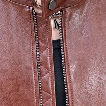 Men Giacca Pelle Uomo Jaqueta De Couro Leather PU Jackets Men's Casual Slim Fit Large Size Rivet Jackets Coats BL