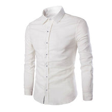 Men Herem Hemden Long Sleeved Shirts Men's Casual Slim Fit Large Size Turn Down Collar Shirts Camisa Masculina BL