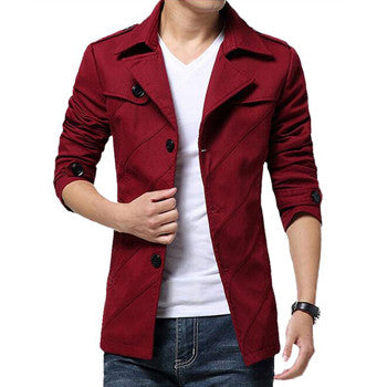 Men Large Size Jackets and Coats Men's Casual Slim Fit Parkas Overcoats Windbreakers Jackets BL
