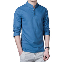 Men Long Sleeved Shirts Men's Casual Slim Fit Large Size Shirts Camisa Masculina Hombre Pullovers BL