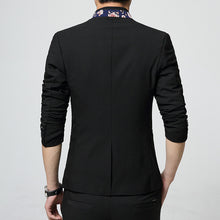 Men Floral Blazers and Jackets Men's Casual Slim Fit Long Sleeved Men Dress Suits Cardigans Blazers BL