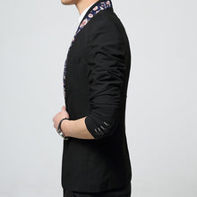 Men Floral Blazers and Jackets Men's Casual Slim Fit Long Sleeved Men Dress Suits Cardigans Blazers BL