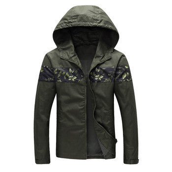 Men Hooded Jackets and Coats Men's Casual Slim Fit Large Size Zipper Hooded Jackets Cardigan Coats BL