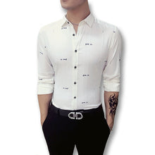 Men Stripped Dress Shirts Hombre Camisa Masculina Chemise Homme Men's Casual Slim Fit Long Sleeved Shirts BL