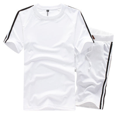 Men T Shirts Shorts Men's Casual Slim Fit Large Size Suits Sportswear Set Trousers Hombre Outwear BL