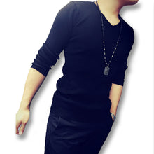 Men Sweaters and Pullovers Turtleneck Men's Casual Slim Fit Long Sleeved V Neck Knitted Sweaters Hombre BL