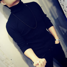 Men Turtleneck Sweaters and Pullovers Men's Casual Slim Fit Long Sleeved Knitted Sweaters Hombre Outwear BL