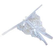 women G String Open fork Transparency tanga bowknot Women Underwear Featured Strappy Sexy Panties BL