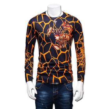 O Neck Thin Sweaters and Pullovers Hombre Men's Casual Slim Fit Long Sleeved Knitted Sweaters Pullovers BL