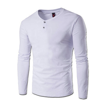 Round Neck T Shirts Camisa Masculina Men's Casual Slim Fit Long Sleeved Large Size T Shirts Menswear Hombre BL