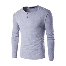 Round Neck T Shirts Camisa Masculina Men's Casual Slim Fit Long Sleeved Large Size T Shirts Menswear Hombre BL
