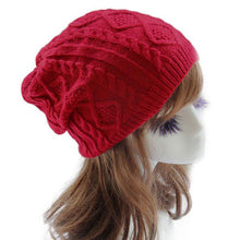 Warm  Hats Women Knitted Wool Twist Skullies Beanie hat For  Warm Cap hats Female Gorros Cappelli Invernali BL