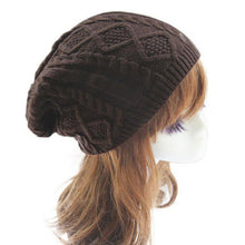 Warm  Hats Women Knitted Wool Twist Skullies Beanie hat For  Warm Cap hats Female Gorros Cappelli Invernali BL