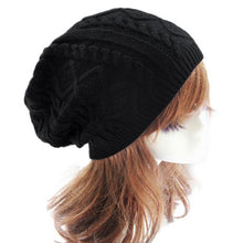 Warm  Hats Women Knitted Wool Twist Skullies Beanie hat For  Warm Cap hats Female Gorros Cappelli Invernali BL