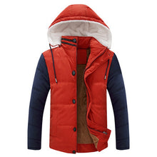 Men Downs Jackets Hooded Collar Men's Jackets Warm Outwears Plus Size Down Parkas Men BL