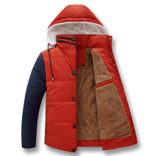 Men Downs Jackets Hooded Collar Men's Jackets Warm Outwears Plus Size Down Parkas Men BL