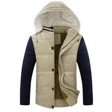 Men Downs Jackets Hooded Collar Men's Jackets Warm Outwears Plus Size Down Parkas Men BL