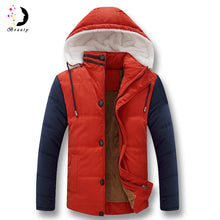 Men Downs Jackets Hooded Collar Men's Jackets Warm Outwears Plus Size Down Parkas Men BL