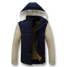 Men Downs Jackets Hooded Collar Men's Jackets Warm Outwears Plus Size Down Parkas Men BL