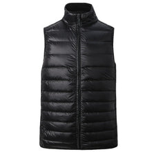 White Duck Down Vest Waistcoats Jackets Jaqueta Masculina Men's Casual Slim Fit Zipper Jackets Coats Hombre BL
