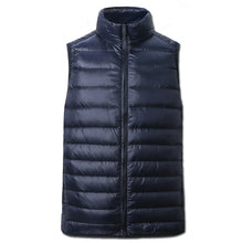 White Duck Down Vest Waistcoats Jackets Jaqueta Masculina Men's Casual Slim Fit Zipper Jackets Coats Hombre BL