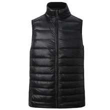 White Duck Down Vest Waistcoats Jackets Jaqueta Masculina Men's Casual Slim Fit Zipper Jackets Coats Hombre BL