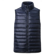 White Duck Down Vest Waistcoats Jackets Jaqueta Masculina Men's Casual Slim Fit Zipper Jackets Coats Hombre BL