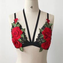 Crop Top Strappy Women Sexy Lace Bandage Embroidered Appliques Floral Sexy women strappy bralette Crop Tops #420 BL