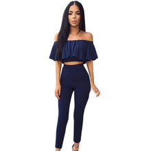 Jumpsuits Womens 2 Piece Set Crop Top Ladies Sleeveless Cut Out rompers womens jumpsuit combinaison femme &03 BL