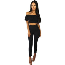 Jumpsuits Womens 2 Piece Set Crop Top Ladies Sleeveless Cut Out rompers womens jumpsuit combinaison femme &03 BL
