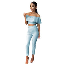 Jumpsuits Womens 2 Piece Set Crop Top Ladies Sleeveless Cut Out rompers womens jumpsuit combinaison femme &03 BL