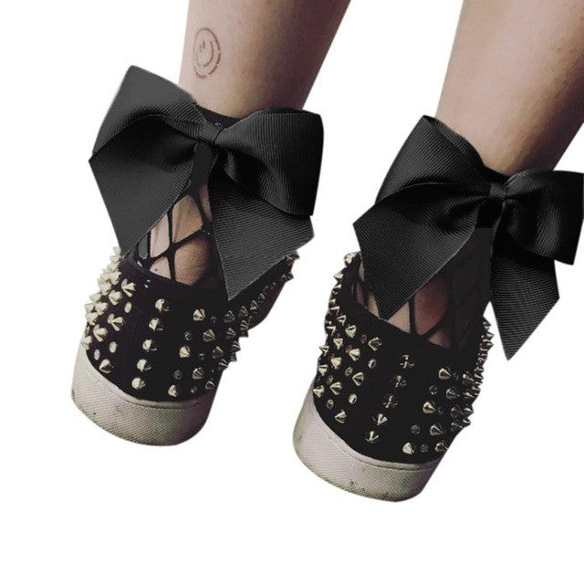 Women Bowknot Fishnet Ankle High Socks Mesh Lace Fish Net Short Socks Women Girls calcetines mujer #417 BL