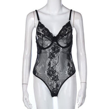Sexy Lace Bodysuit Women Hollow Out V Neck Sleeveless  Lace Bralette Bustier Jumpsuit Rompers Women Overalls #53 BL