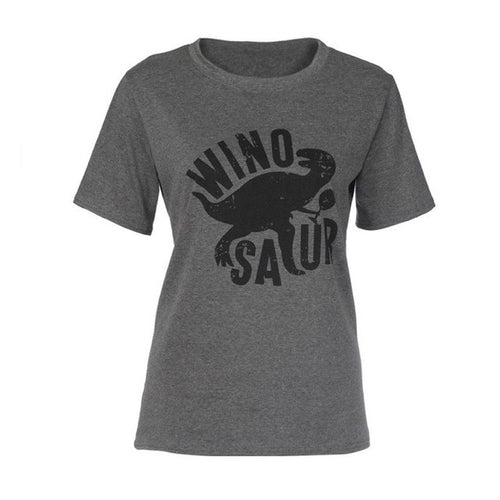 Korean  Women Short Sleeve Print Dinosaur T-Shirt Casual Loose Tops Shirt tops tees Shirt Femme #43 BL