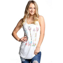 Women  Printed Vest Tops For Women Sleeveless Casual Fitness Workout Tank Tops T-Shirt Women #419 BL