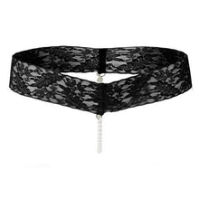 Thongs And G-String Women Sexy Pearls Crotchless Underwear Women Low Waist Sexy Women Lace Panties 6Colors #425 BL