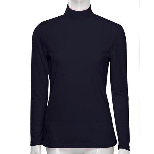 Turuleneck Bottom T-Shirts Black Pink Long Sleeve Four Seasons Basic Tee Tops Women Ladies Tshirt Femme #1209 BL